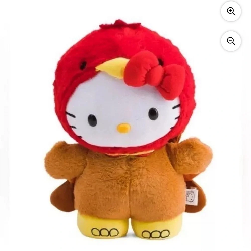 Hello Kitty Red and Brown Plush Toy NEW